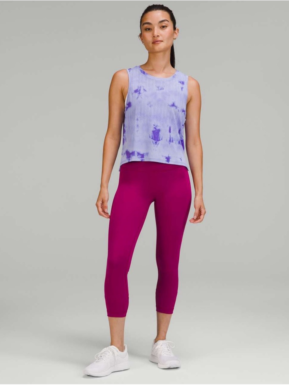Lululemon Train to Be Tank Top - Rain Stripe Marble Dye Charged Indigo - Picture 2 of 6